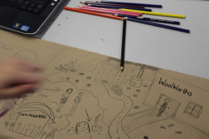 Students worked to identify and respond to local issues.